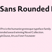 Novel Sans Rounded Pro