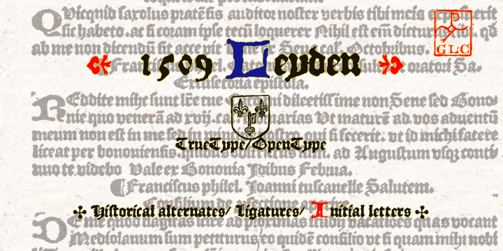 1509 Leyden font