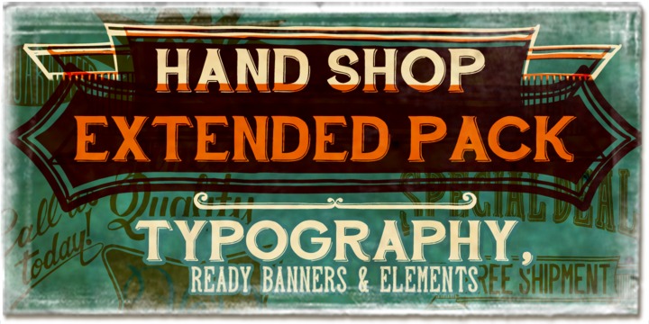 Hand Shop Pack font